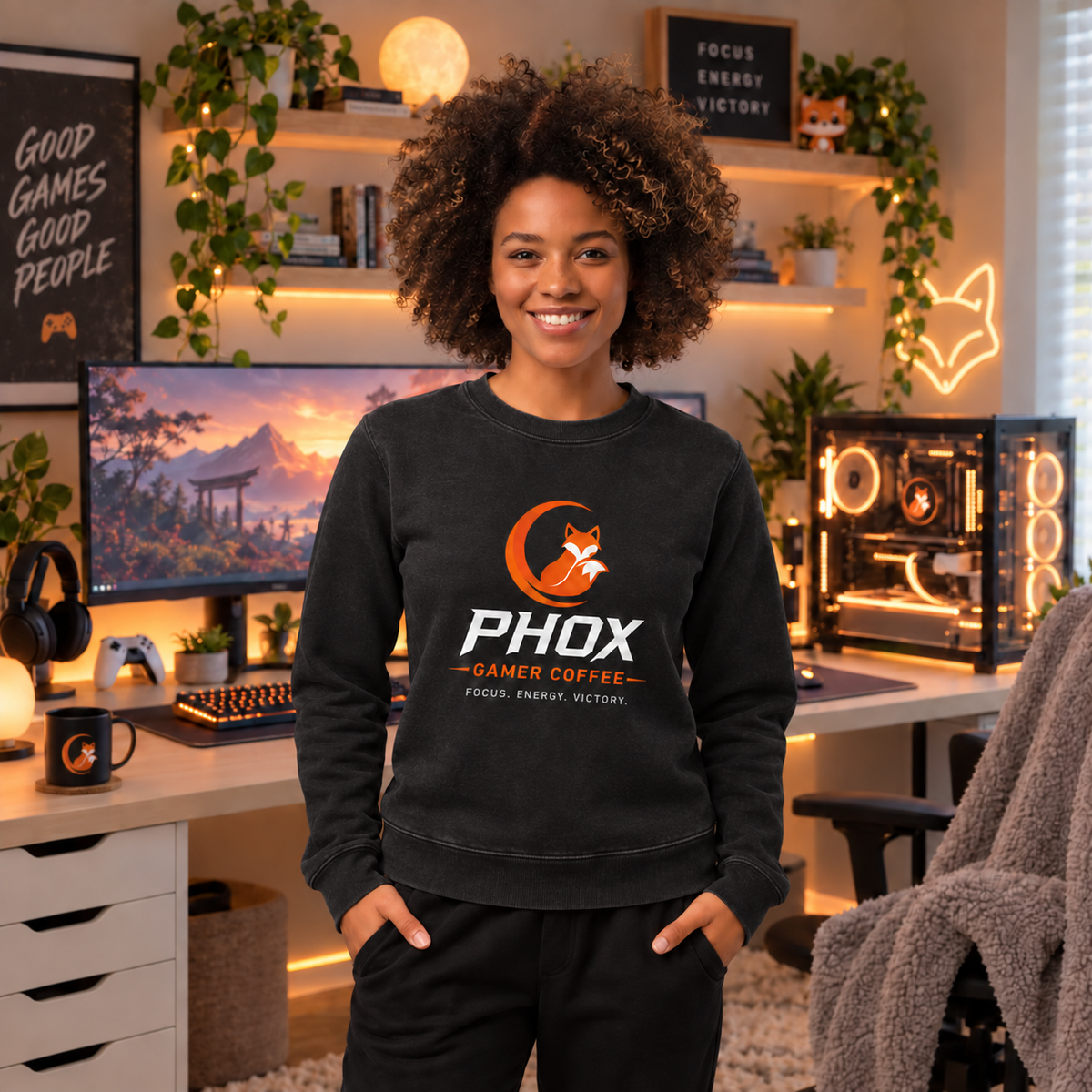 Oversized heavyweight sweatshirt